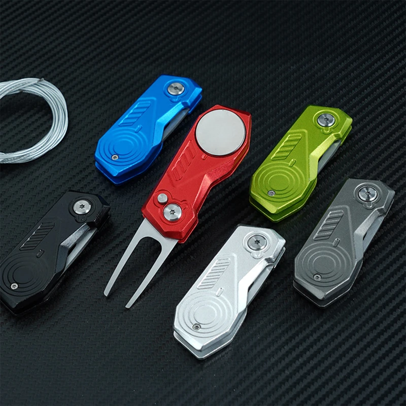 foldable golf divot repair tool