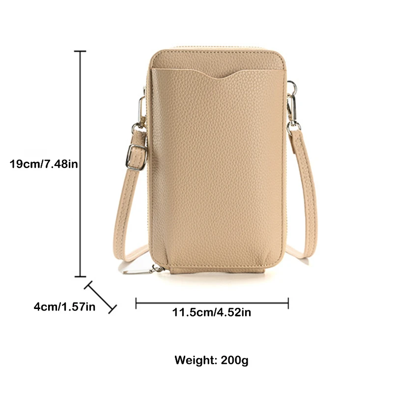 leather crossbody phone pouch