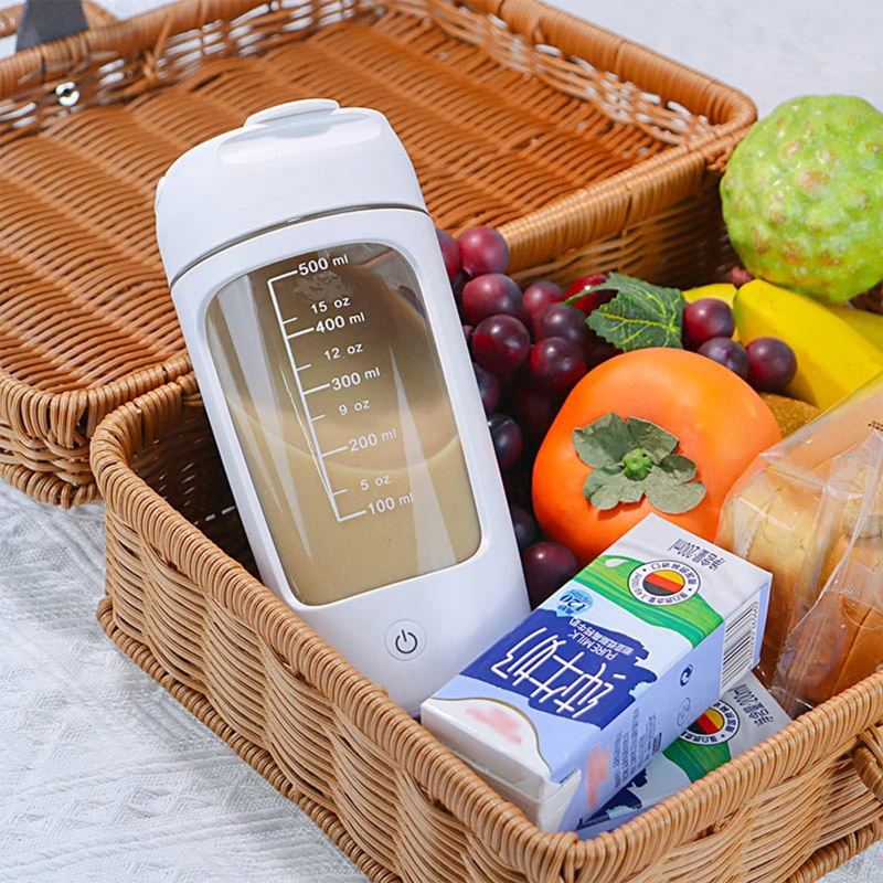 rechargeable electric protein shaker bottle