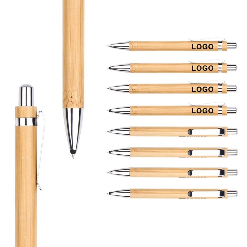 comfort grip bamboo ballpoint pen