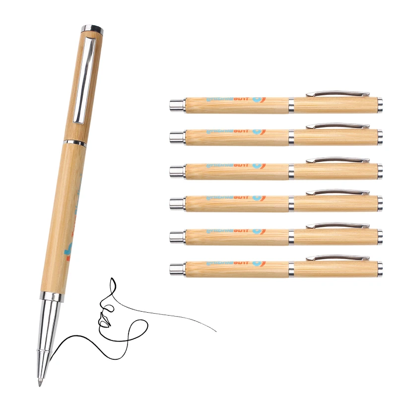 eco slim bamboo ballpoint pen