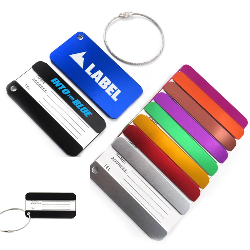 aluminum id card luggage tag