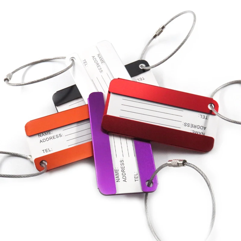 aluminum id card luggage tag
