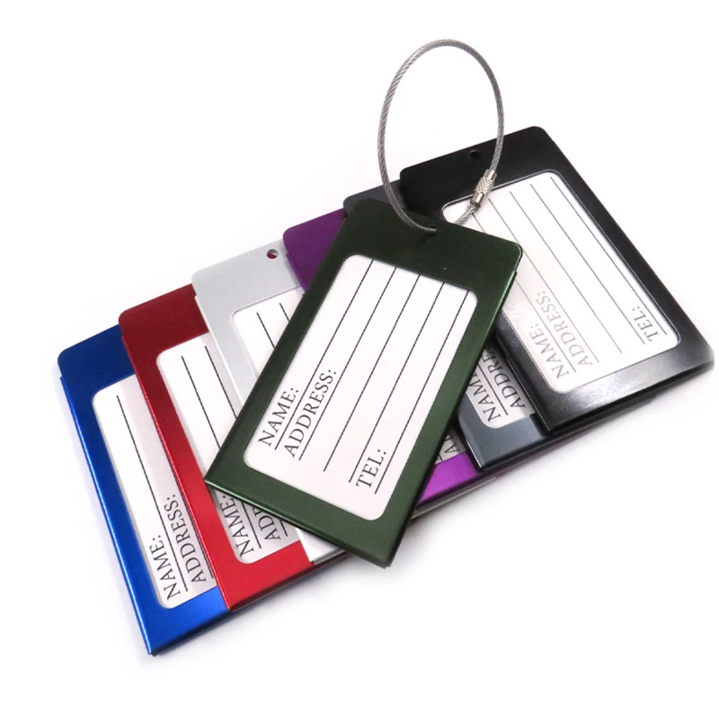 aluminum classic id luggage tag