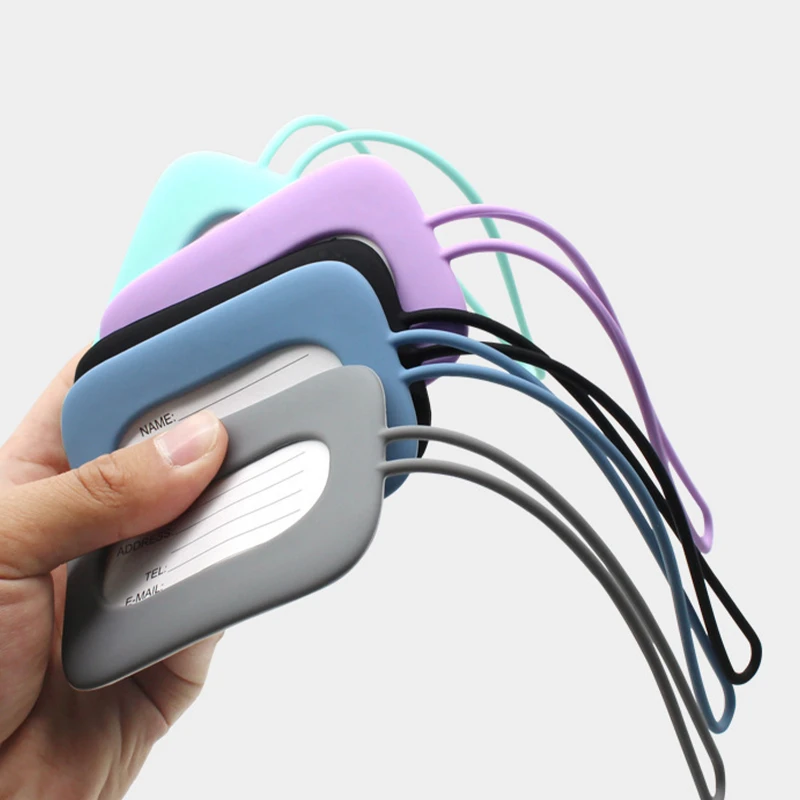 silicone luggage tag