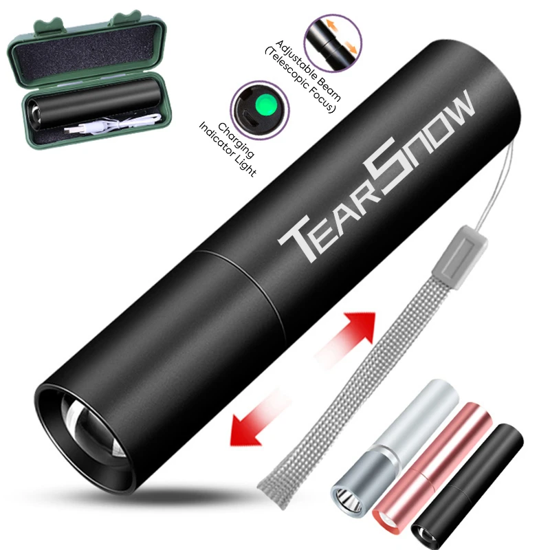 rechargeable aluminum led flashlight