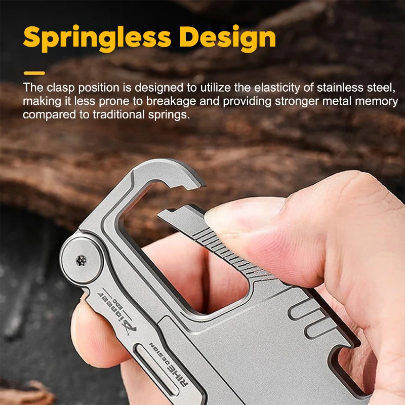 titanium alloy multi tool keychain