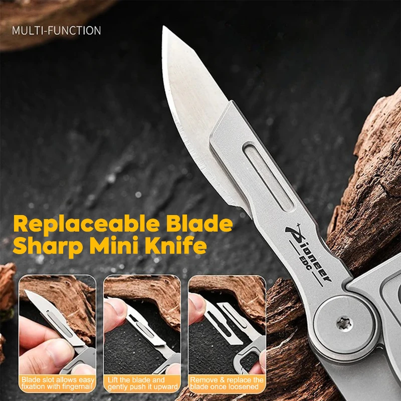 titanium alloy multi tool keychain