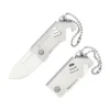 mini foldable knife with keychain