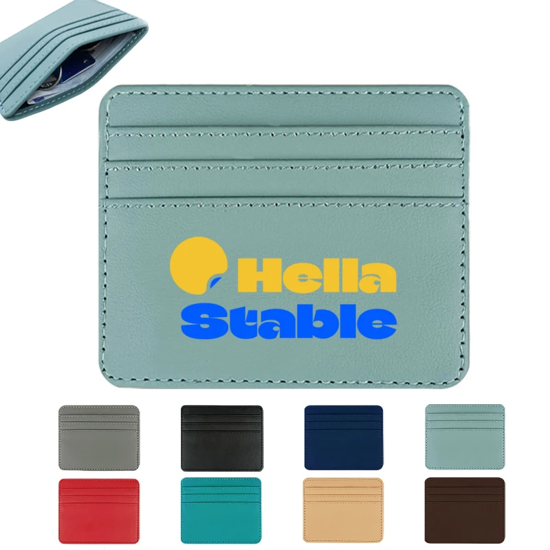 leather slim card holder