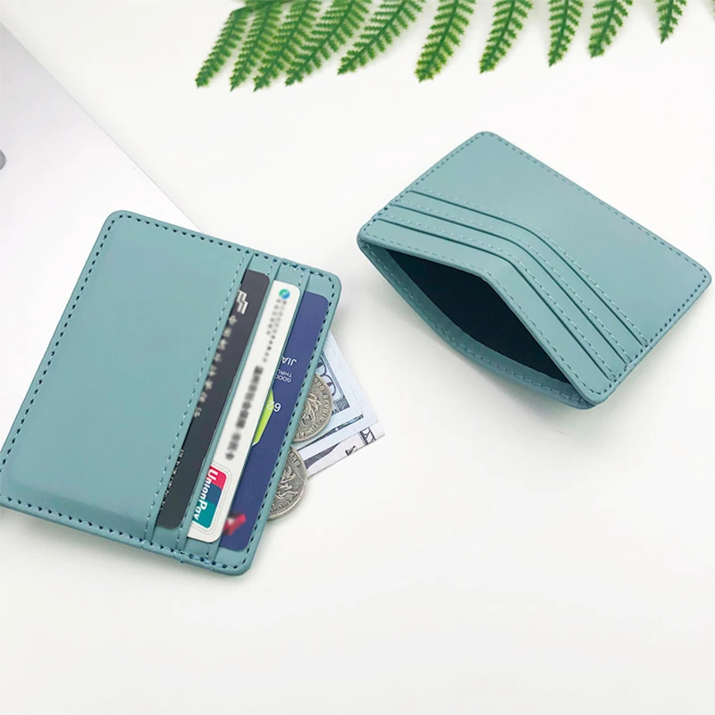 leather slim card holder
