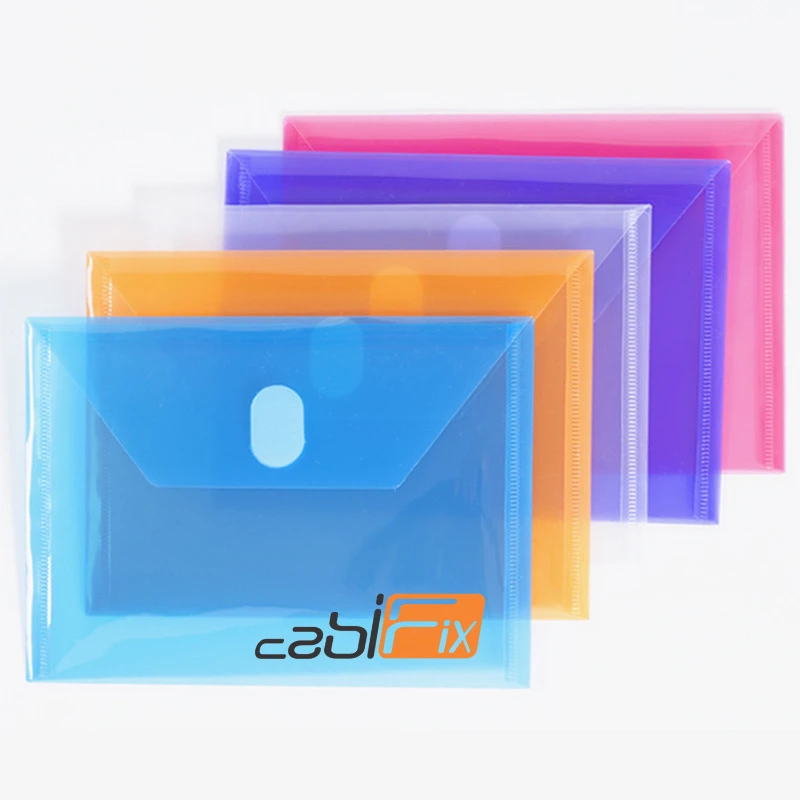 a7 envelope file folder with hook and loop closure