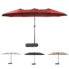 outdoor patio umbrella with base