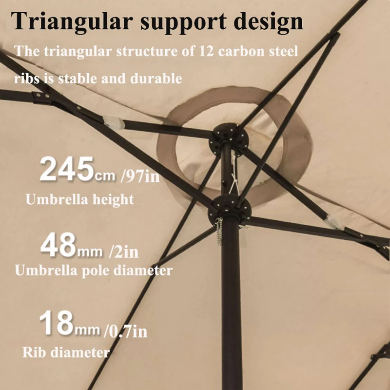 outdoor patio umbrella with base