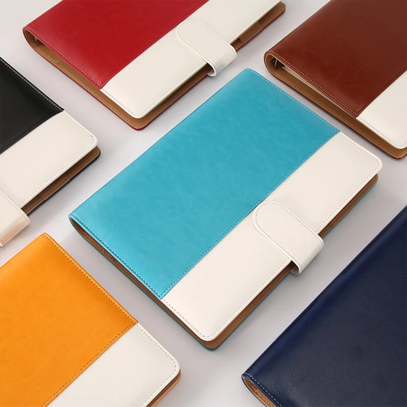 classic leather a5 refillable notebook