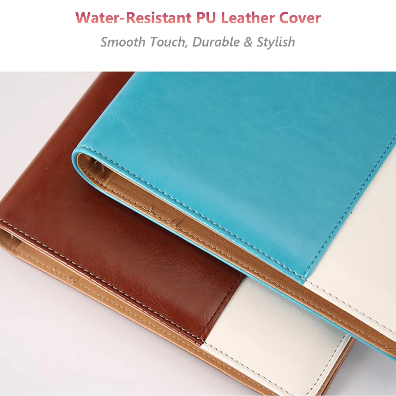 classic leather a5 refillable notebook