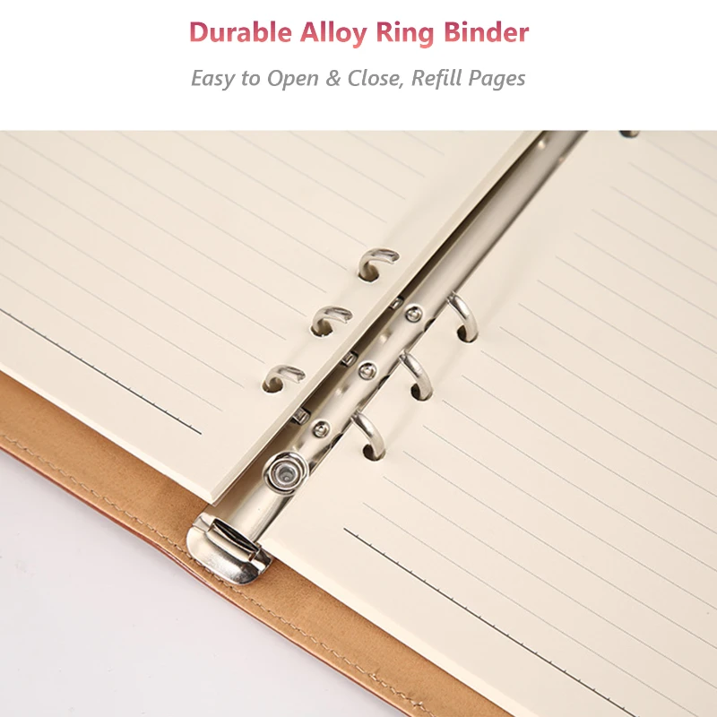 classic leather a5 refillable notebook