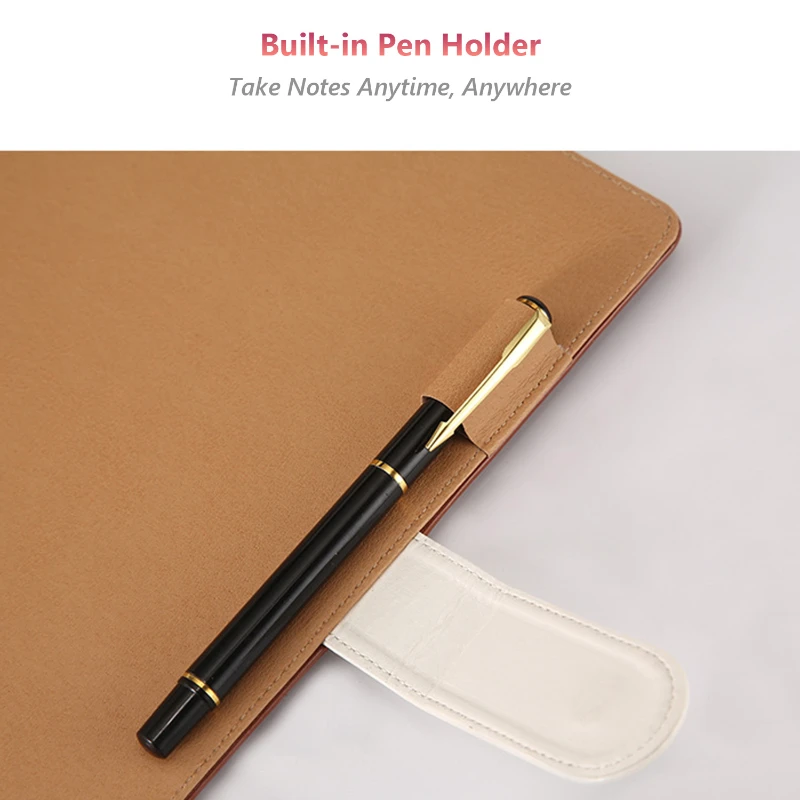classic leather a5 refillable notebook