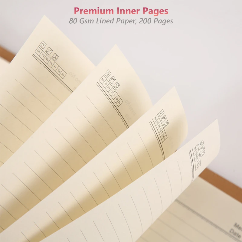 classic leather a5 refillable notebook