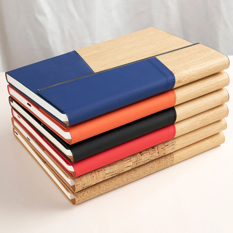 a5 tri fold leather notebook