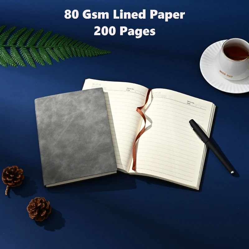 a5 classic leather business notebook