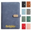 a5 leather notebook with magnetic closure