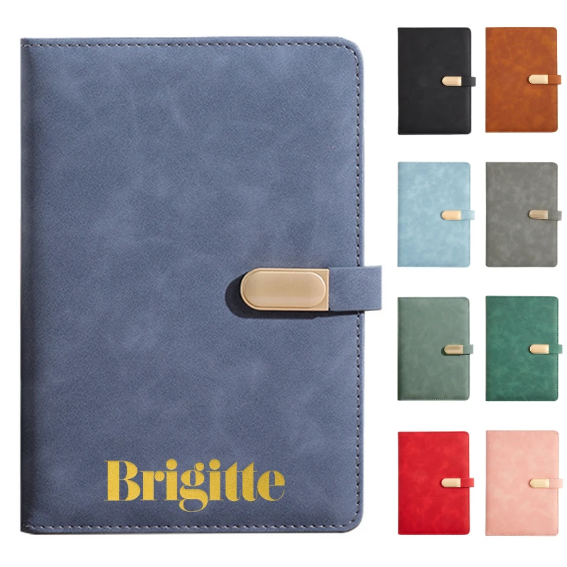 a5 leather notebook with magnetic closure