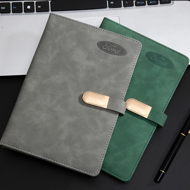 a5 leather notebook with magnetic closure