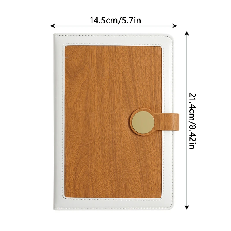 a5 faux bamboo finish notebook