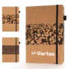 recycled coffee grounds & cork notebook