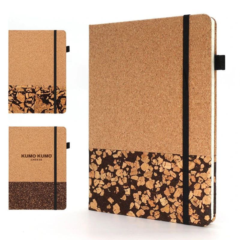 a5 recycled coffee grounds & cork business notebook