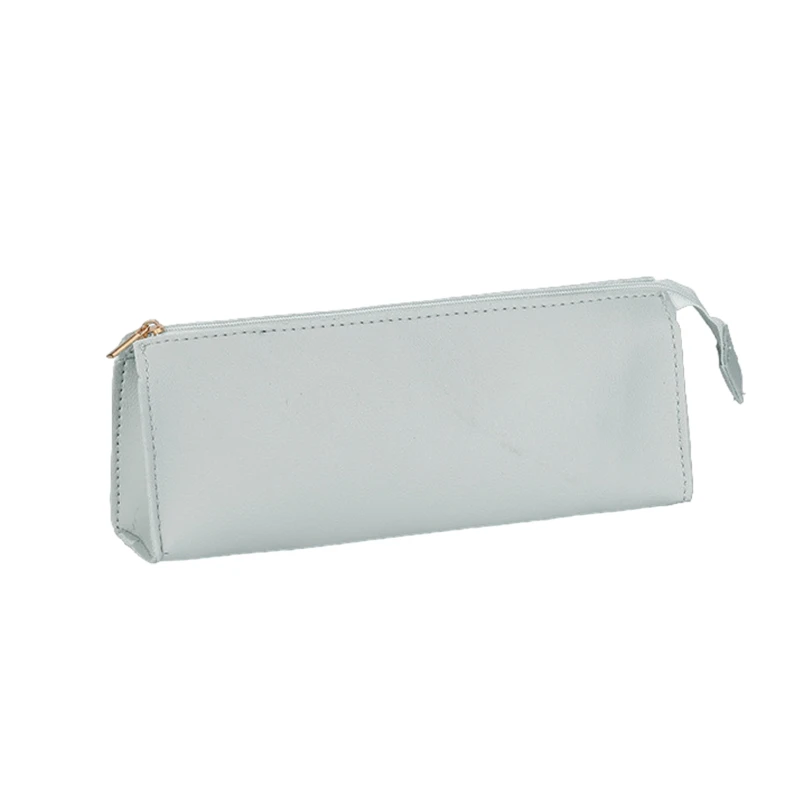 large capacity leather pencil pouch