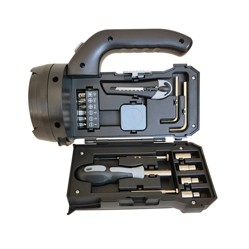 led flashlight with 15 pieces tool set