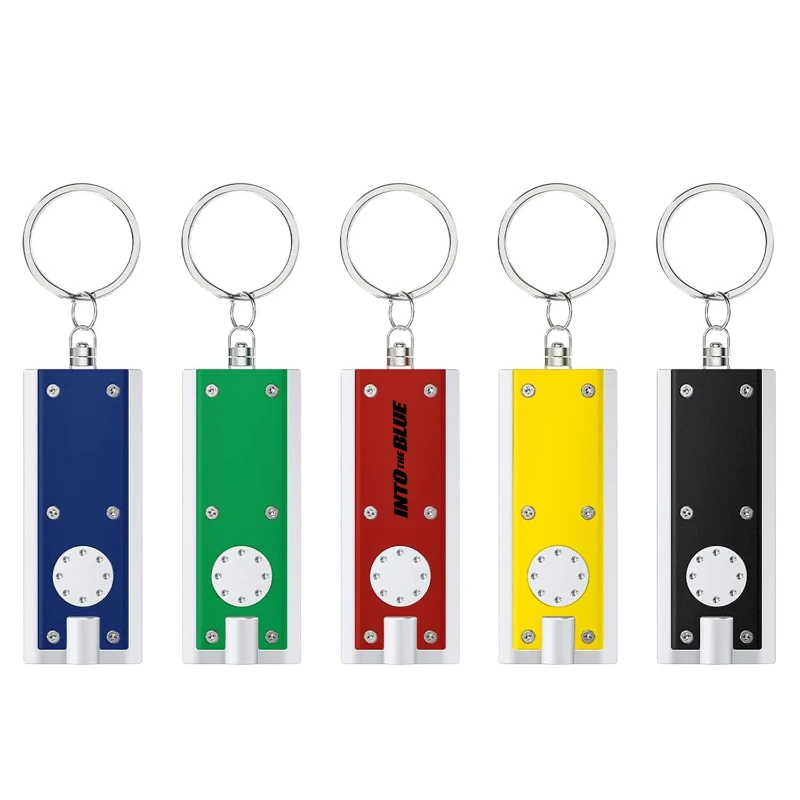 mini led keychain flashlight with replaceable batteries