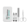 4 piece stainless steel nail set in case
