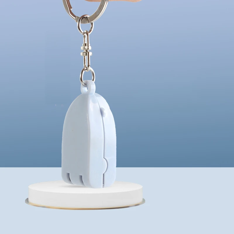 mini foldable nail clipper keychain