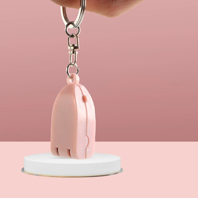 mini foldable nail clipper keychain