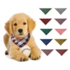 pet plaid triangle bandana