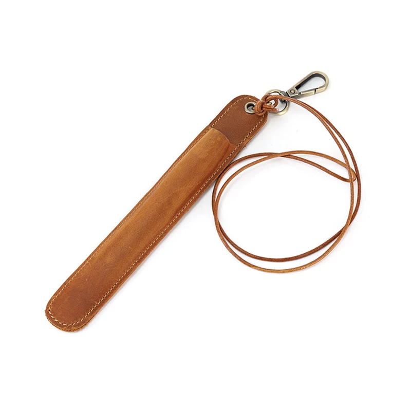 leather pen holder with lanyard