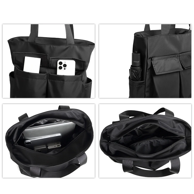 large multi compartment tote bag