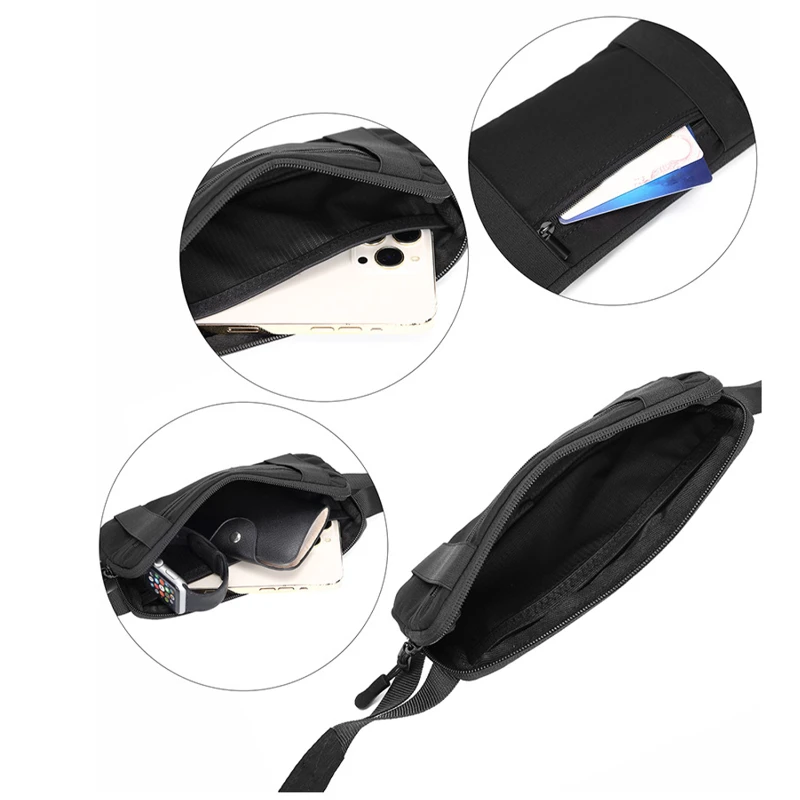 compact running and cycling waist bag