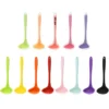 silicone long handle ladle for cooking