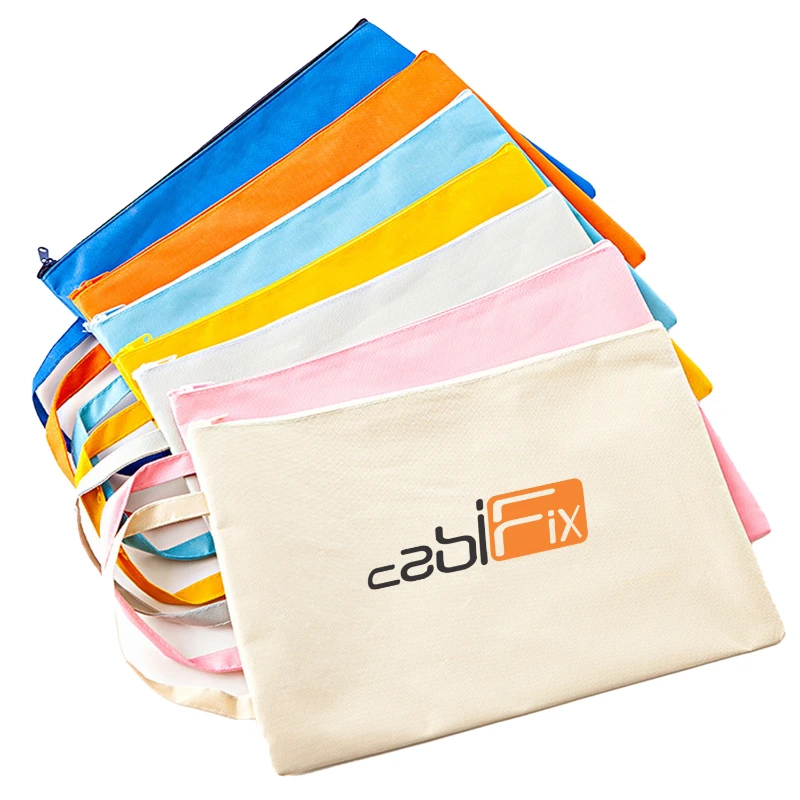 canvas zipper storage bag