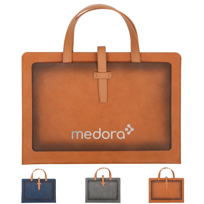 executive leather document bag