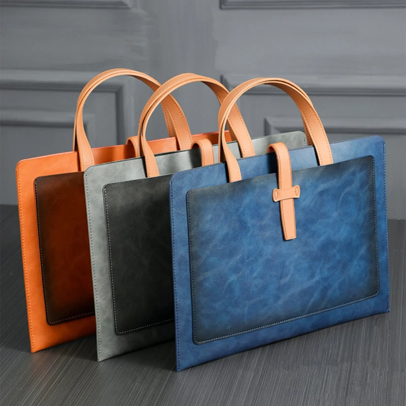 executive leather document bag