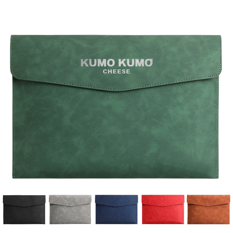 classic leather business document folder