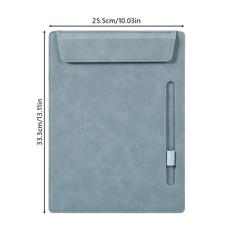magnetic leather clipboard with pen slot