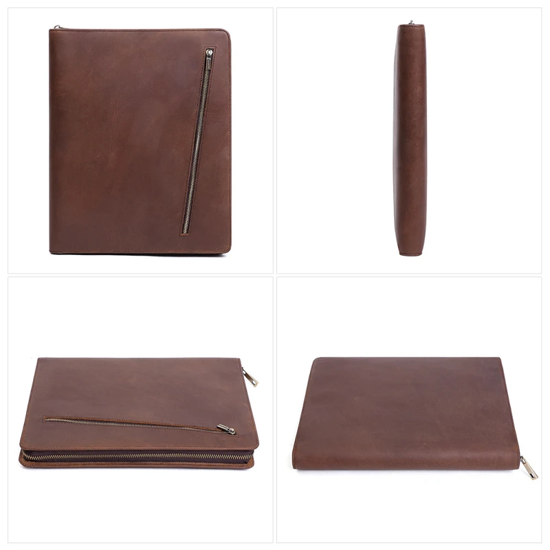 full grain leather multi function padfolio