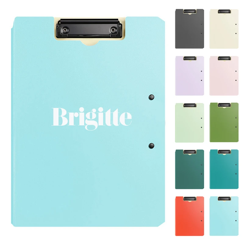 a4 dual clip folding clipboard folder