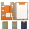 multifunction vegan leather magnetic portfolio folder